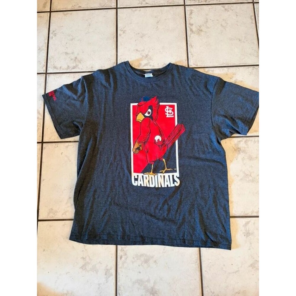 XL Gray St. Louis Cardinals T-shirt